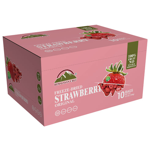 Himalayan Chef Freeze-Dried Strawberry Crisp, Healthy Snacks For Kids & Adult